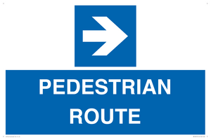 PEDESTRIAN ROUTE - right arrow